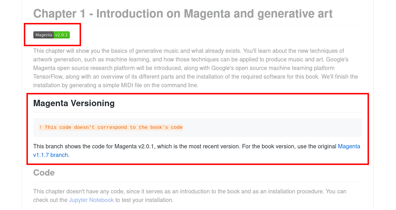 Github Music Generation using Magenta book code